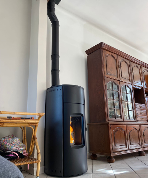 Poêle à granulés HERA gris